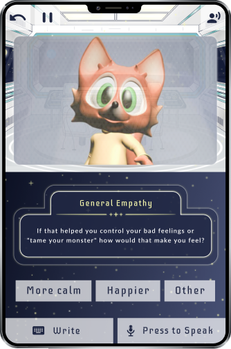Screen from the Game - Conversation with General Empathy
